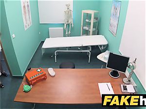 fake polyclinic petite light-haired Czech patient health test
