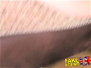 FakeAgentUK Deep throating and rectal from shy amateur