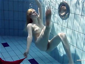 super-fucking-hot blonde Lucie French teenager in the pool