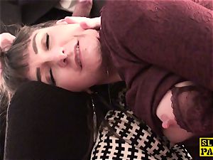 Fingerfucked sub whore penalized by her maledom