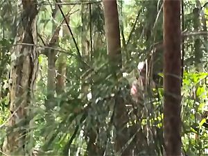 Secret vid recording of couple pummeling in woods